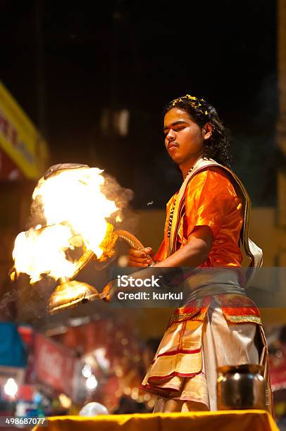 Ganga Aarti Stock Photo - Download Image Now - Aarti - Praying, Activity, Asia