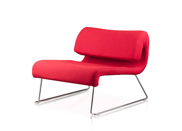 istock Modern design of red chair isolated 498687079