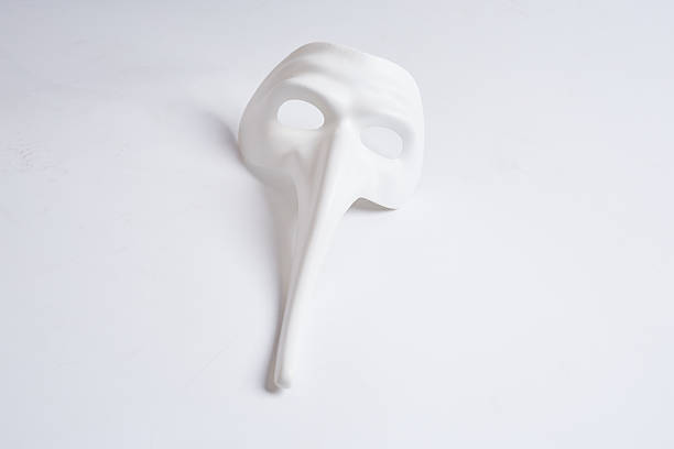 istock white venetian mask on a white background 498687322