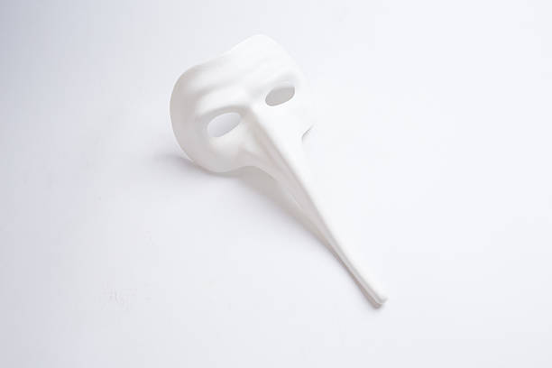 istock white venetian mask on a white background 498687418
