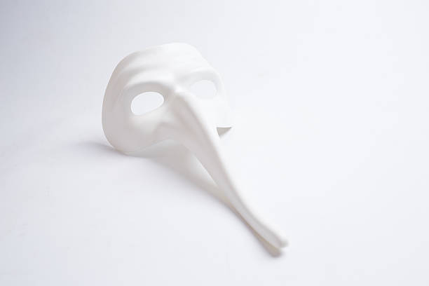 istock white venetian mask on a white background 498687508
