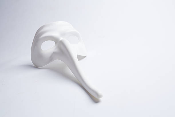 istock white venetian mask on a white background 498687576