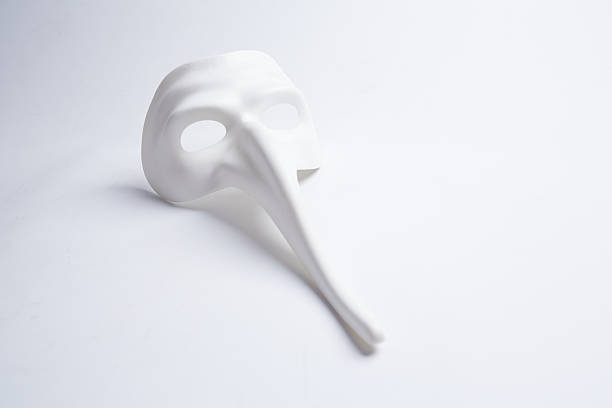 istock white venetian mask on a white background 498687612