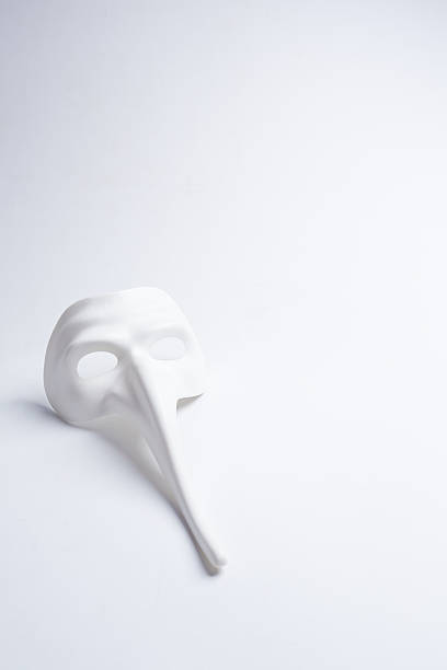 istock white venetian mask on a white background 498687728