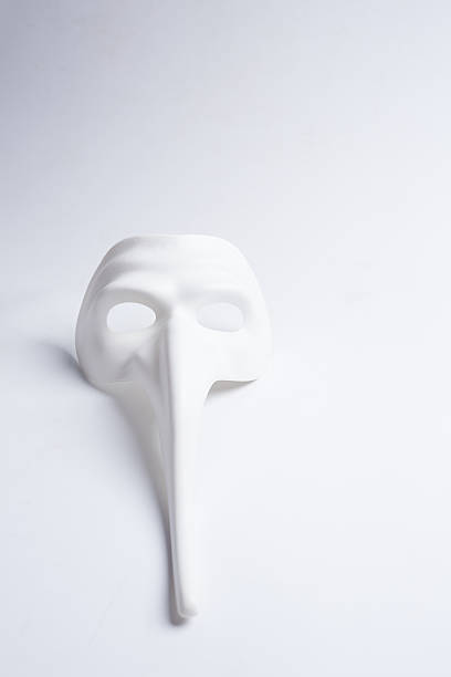 istock white venetian mask on a white background 498687764