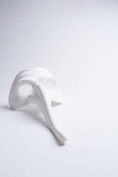 istock white venetian mask on a white background 498687974