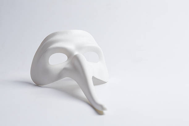 istock white venetian mask on a white background 498688022
