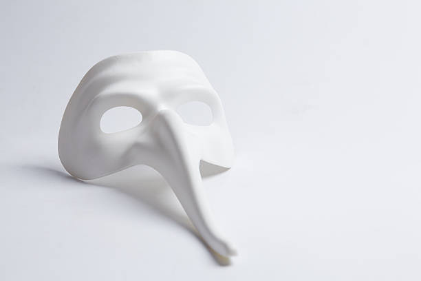 istock white venetian mask on a white background 498688282