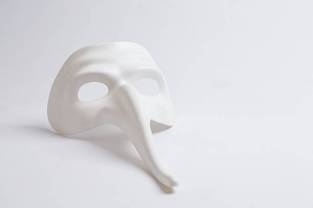 istock white venetian mask on a white background 498688310