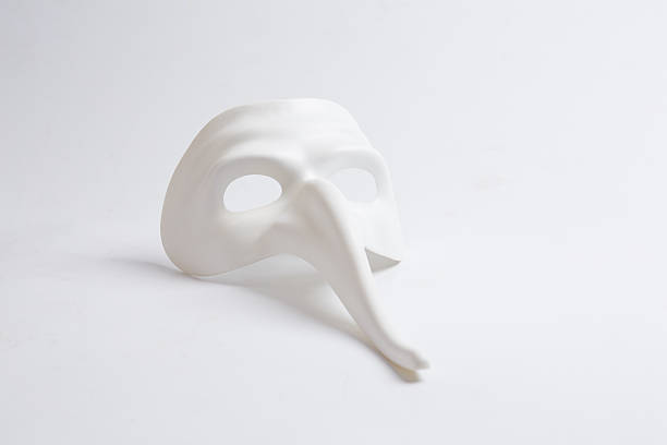 istock white venetian mask on a white background 498688430