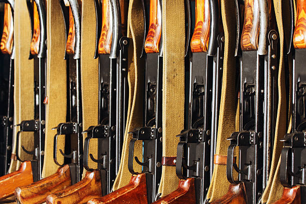 istock machine guns in the amroury 498692994