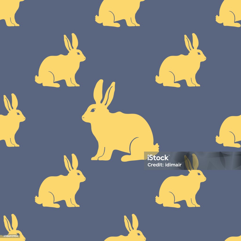 Pattern Rabbit Hare Hare Or Rabbit Silhouette Seamless Pattern Vector Stock Illustration ...