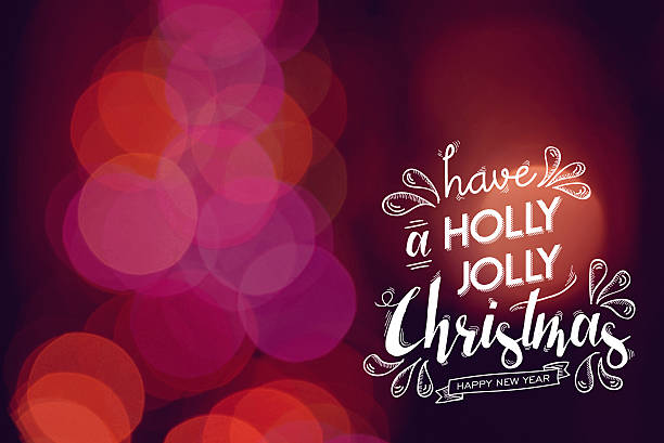 istock Merry christmas new year cute doodle bokeh card 498694410