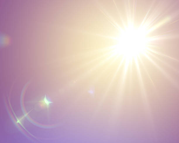 istock Sun flare in vintage retro style 498698654