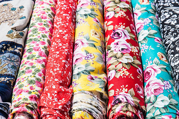 istock Squares of bright ornamental cloth 498699126