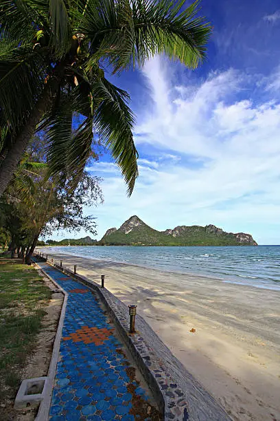 Photo of Ao Manao Beach in Prachuap Khiri Khan Province Thailand.