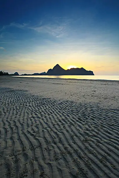 Photo of Ao Manao Beach in Prachuap Khiri Khan Province Thailand.