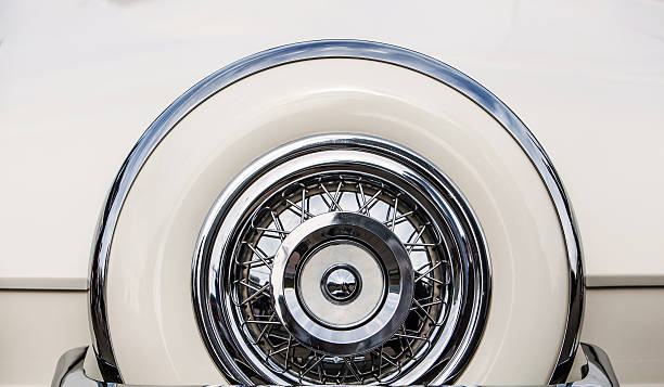 istock Spare Tire on an Antique Car 498703083