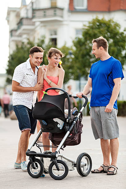 istock Father With Baby Carriage 498705993