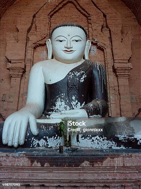 Croos Legged Buddha Pyathadar Temple Bagan Stock Photo - Download Image Now - Architectural Feature, Architecture, Asia