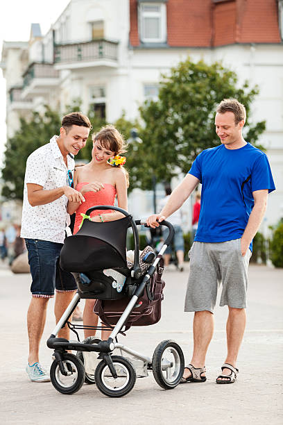 istock Father With Baby Carriage 498707461
