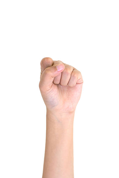 istock Woman left hand showing the zero fingers isolated. 498708073