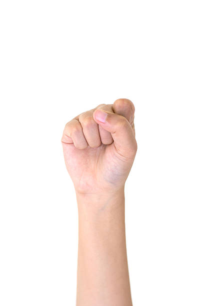 istock Woman right hand showing the zero fingers isolated. 498708075