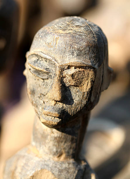 istock ancient Wooden African mask 498708227