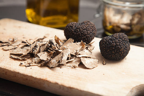 expensive rare black truffle mushroom - gourmet vegetable