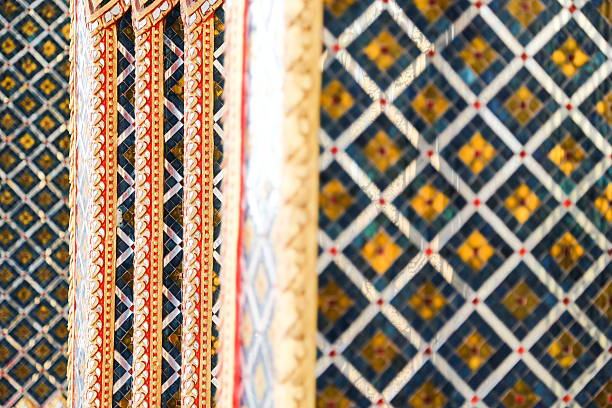 istock color porcelain and glass in Thai temple 498708363