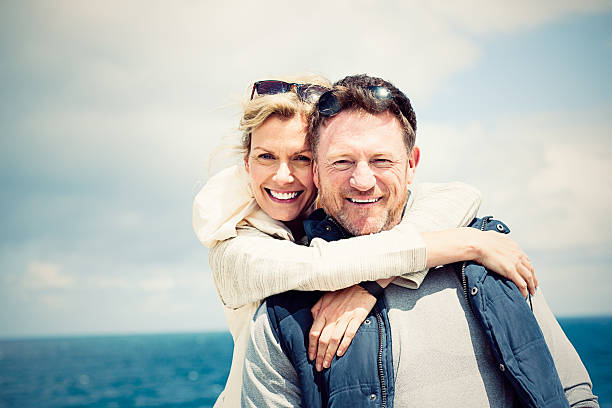 Mature couple enjoying to stay together