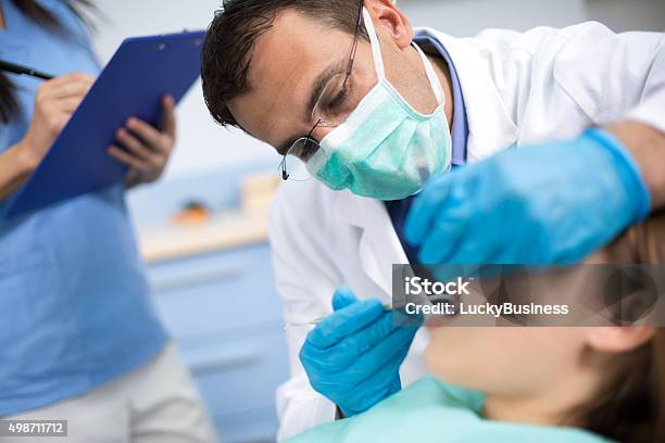 歯科医のチェックやリペアートゥースの若い女性 - 歯科医師のストックフォトや画像を多数ご用意 - 歯科医師, 患者, 働く