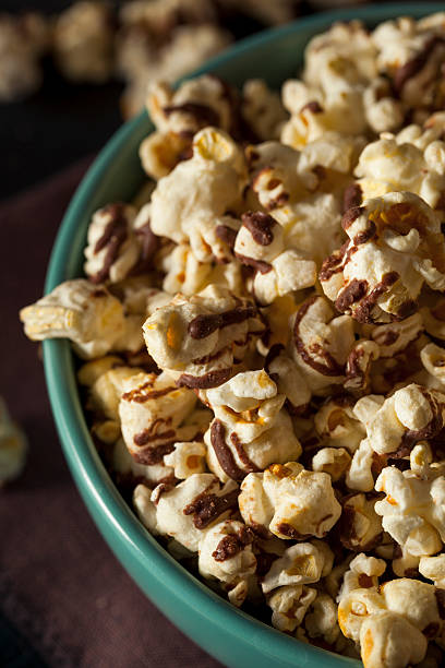 istock Homemade Chocolate Drizzled Caramel Popcorn 498713752