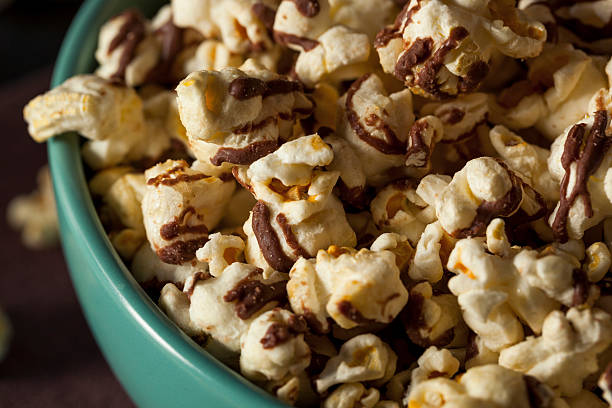 istock Homemade Chocolate Drizzled Caramel Popcorn 498713790