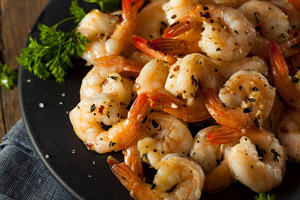 istock Homemade Sauteed Shrimp with Herbs 498714392