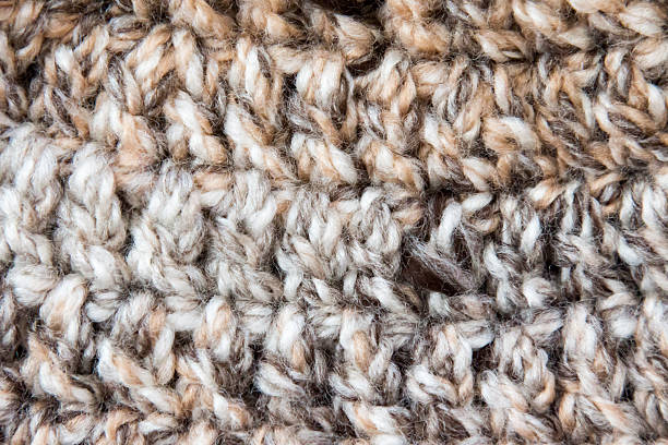 istock Full frame crochet in brown, tan and gray 498715736