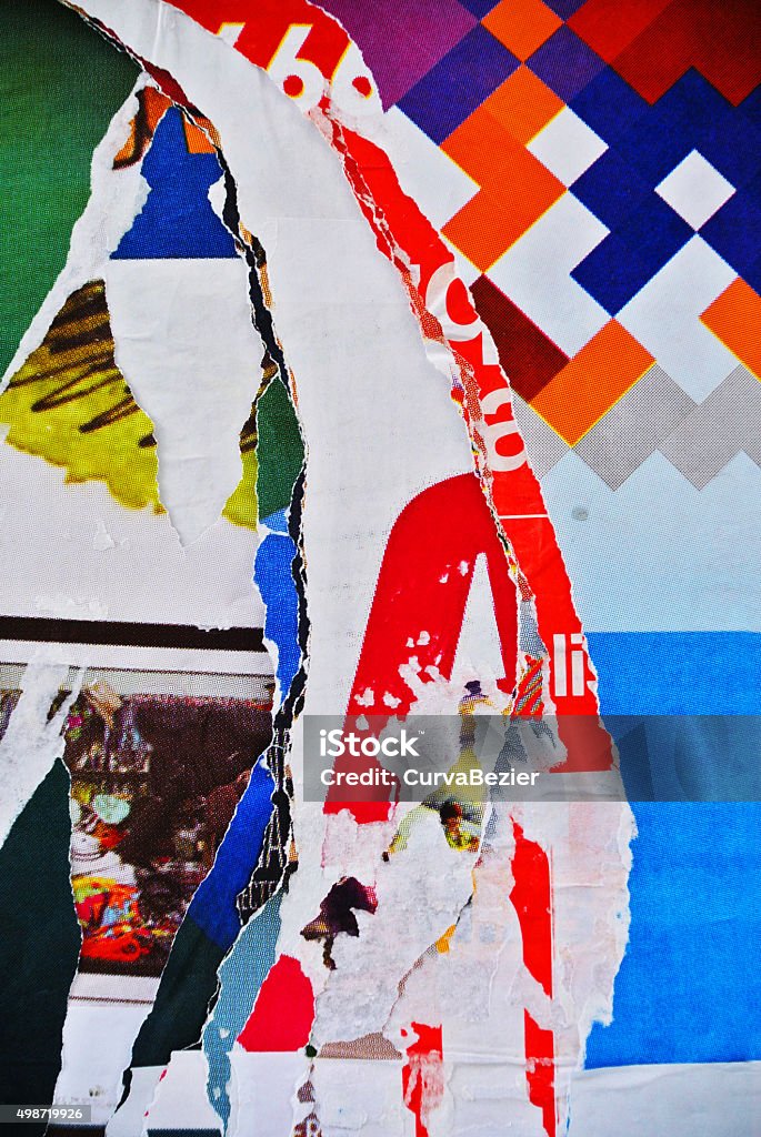 Random Collage Background Random Background Collage Texture Paper On Eroded Wall Stock Photo ...
