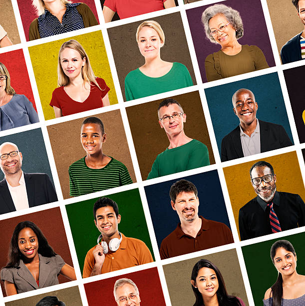 istock Multiethnic People Colorful Smiling Portrait Concept 498720682