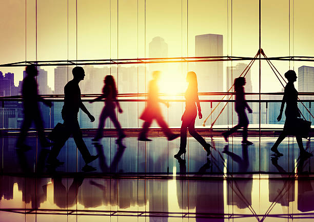 istock Back Lit People Walking Mall Cityscape Shopaholic Concept 498722504