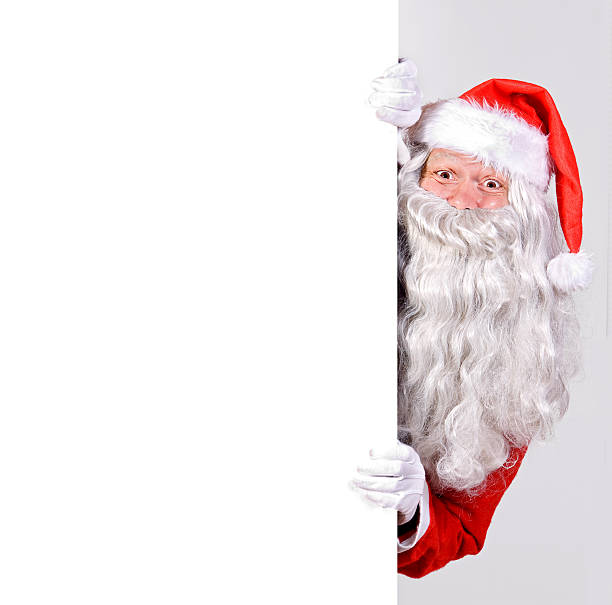 istock Santa Claus holding a blank sign 498722674
