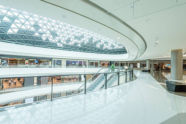 istock empty hallway and abstract ceiling in shopping mall 498722852