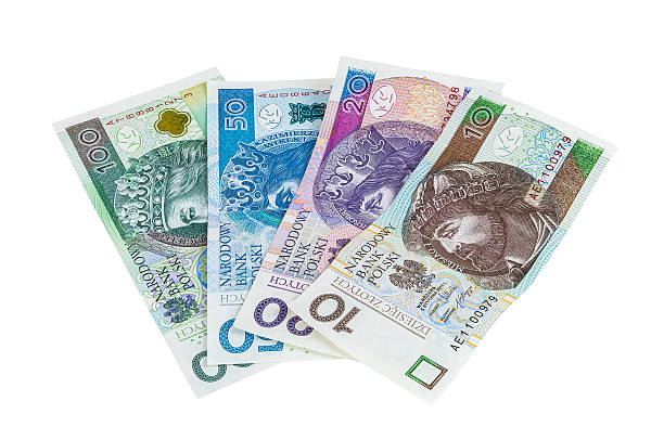 istock Set of new polish banknotes 498729007