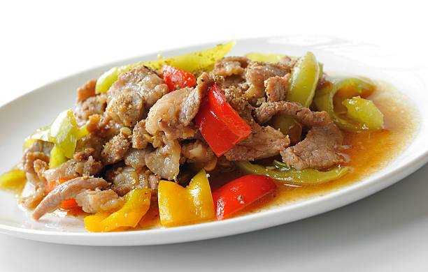 istock fried pork with chili. thailand food 498732999