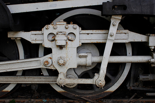 train wheels.