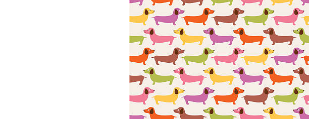 illustrations, cliparts, dessins animés et icônes de les chiens sans couture tissu motif - dog wallpaper humor retro revival