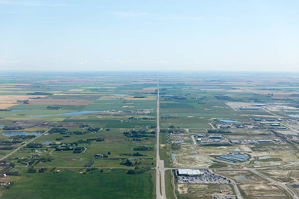 istock Calgary area scenery aerial view Canada 498734224