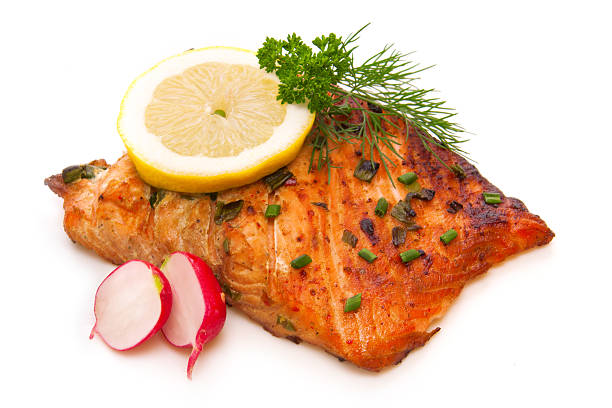 филе лосося на гриле. - fish salmon healthy eating salmon fillet стоковые фото и изображения