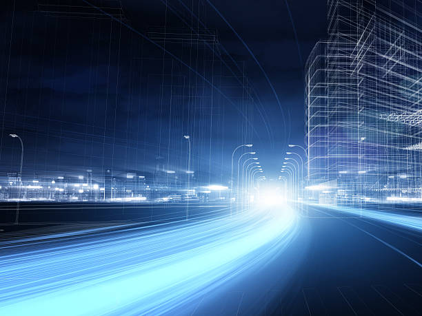 istock Urban highway traffic at night 498739554