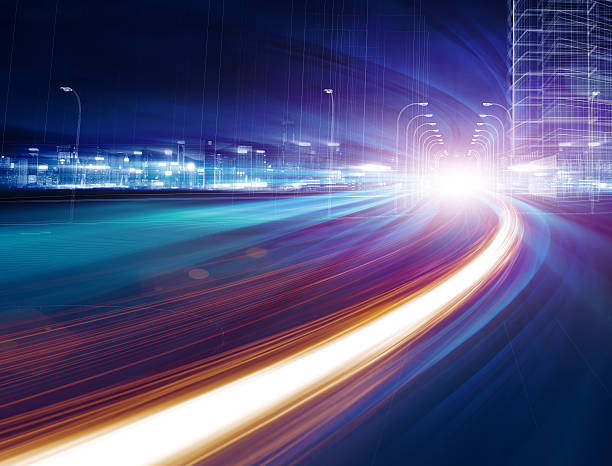 istock Urban highway traffic at night 498739720
