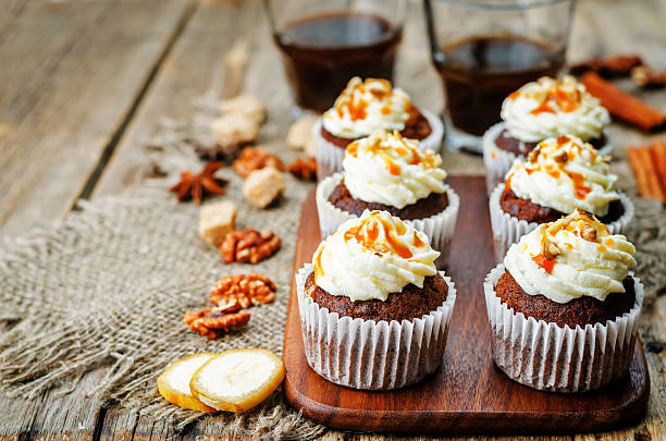 istock pumpkin pie spices walnuts banana cupcakes 498741296